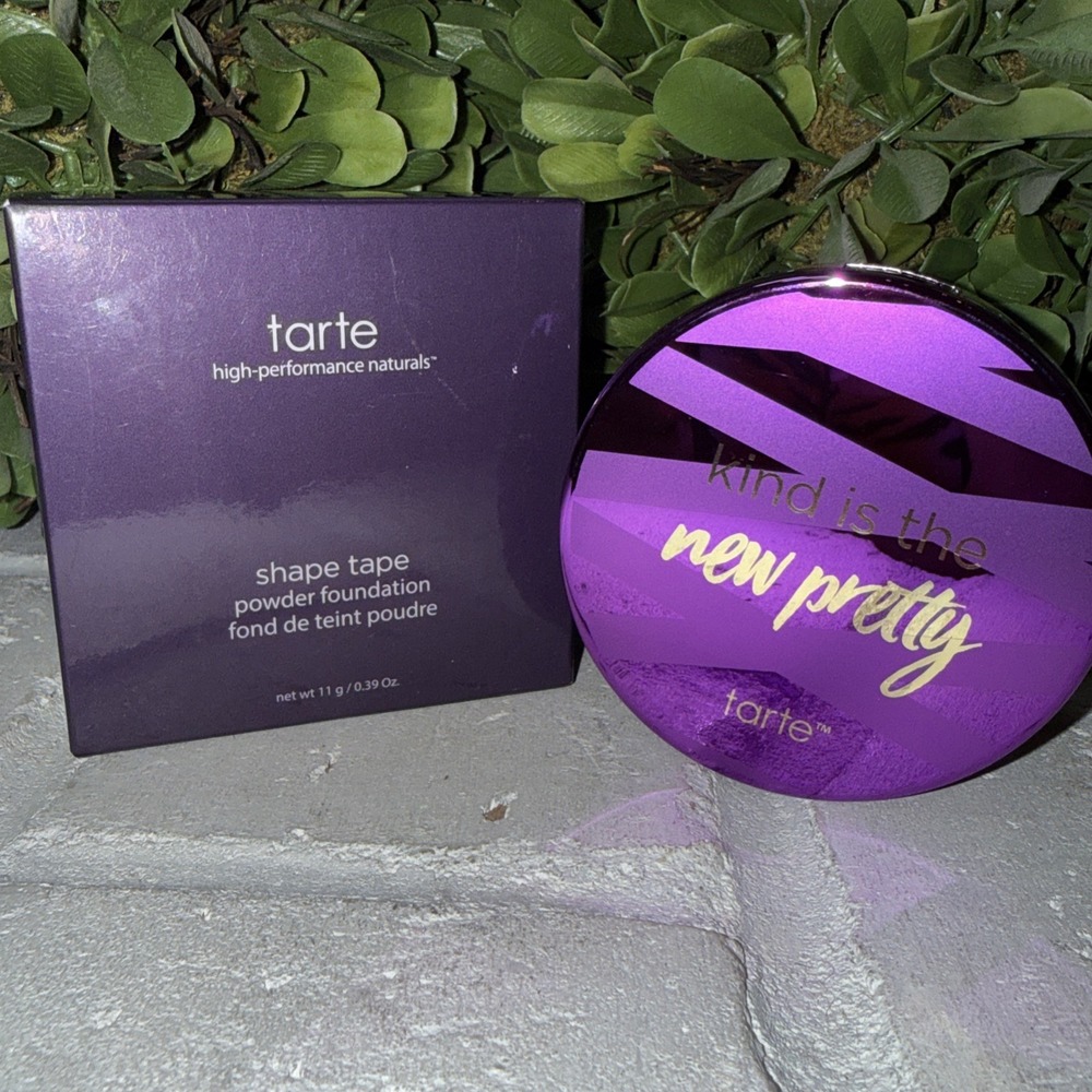 tarte Shape Tape Powder Foundation 57N Rich Neutral New High Performance Natural